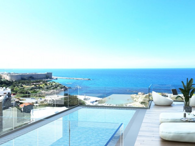 Kıbrıs Girne Merkez'de Satılık Ultra Lüks 3+1 Modern Penthouse
