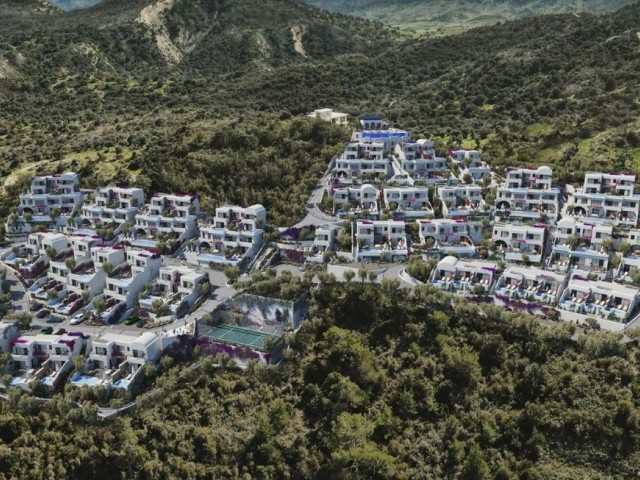 1+1 ultraluxuriöse Villa mit Meerblick und Pool zum Verkauf in Zypern – Kyrenia – Kayalar