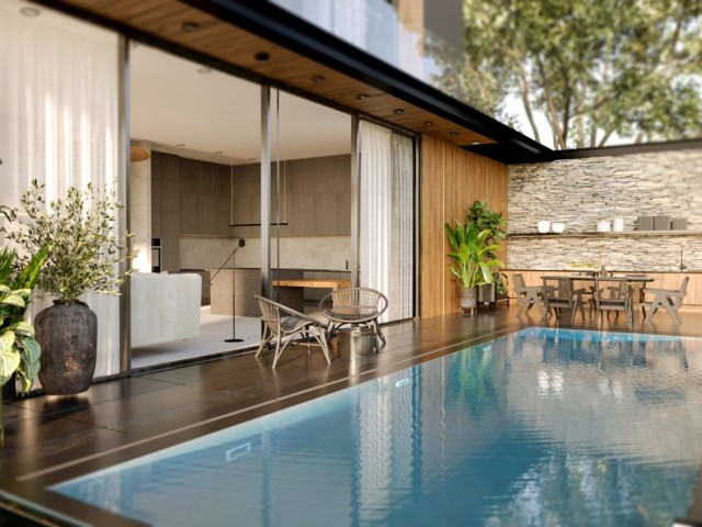 4+1 modern gestaltete Villa zum Verkauf in Zypern Kyrenia Lapta