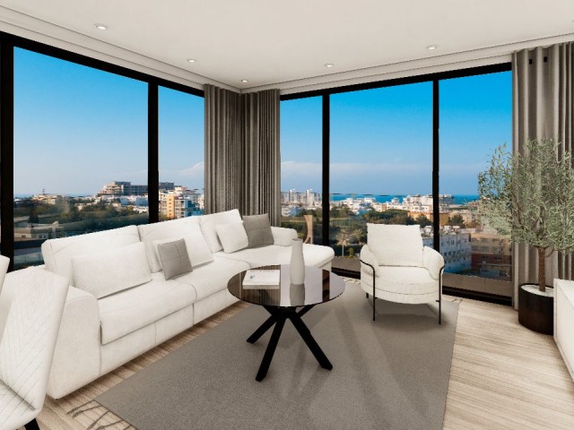 Zypern - Luxuriöse 3+1-Wohnungen zum Verkauf im Zentrum von Kyrenia