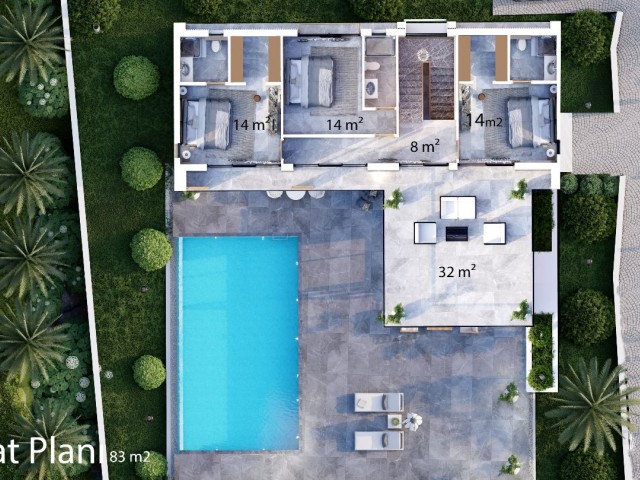 Magnificent Villa Project for Sale in Kyrenia Lapta, Cyprus