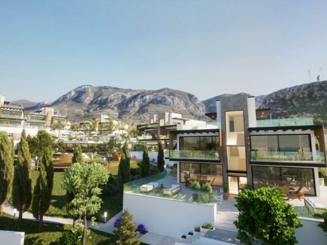 3+1 Wohnungen mit herrlicher Aussicht in Kyrenia Ciklos, Zypern