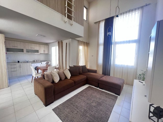 Fully furnished 1+1 Flat for rent on the Ground Floor in a complex with a pool in Kyrenia Center, Cyprus