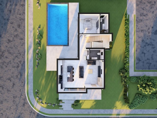 Modern 4+1 Villas for Sale in İskele Ötüken, Cyprus