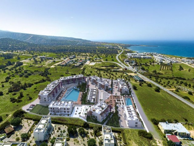 Квартиры-лофты 2+1 с террасой на крыше и видом на море на продажу на Кипре - Кирения - Эсентепе