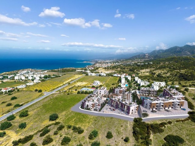 2+1 Loft Flats with Roof Terrace and Sea View for Sale in Cyprus - Kyrenia - Esentepe