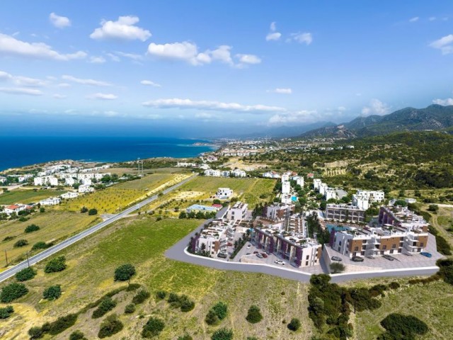 Продажа квартир-студий с террасой и видом на море на Кипре - Кирения - Эсентепе