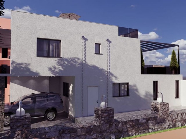 Magnificent 4+1 Villa Project for Sale in Cyprus Kyrenia Karşıyaka