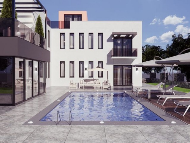 Magnificent 4+1 Villa Project for Sale in Cyprus Kyrenia Karşıyaka