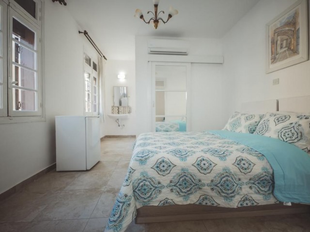 Boutique Hotel for Rent with 6-Room Pension Management Permit in Cyprus Nicosia Çağlayan Region.