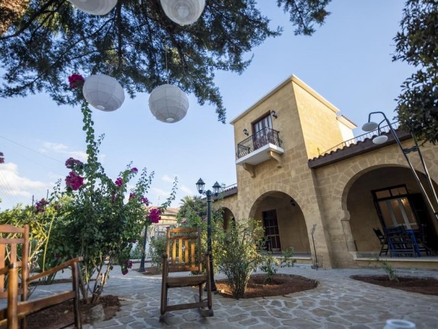 Boutique Hotel for Rent with 6-Room Pension Management Permit in Cyprus Nicosia Çağlayan Region.