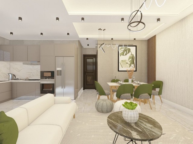 3+1 Flat for Sale in Gönyeli from the Project