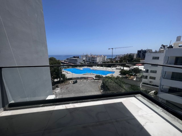 Zypern - 3+1 moderne, geräumige Wohnung mit Meerblick zu vermieten im Zentrum von Kyrenia