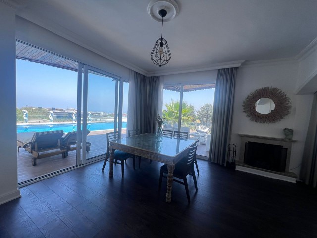 Cyprus - 3+1 Luxury Villa with Pool, Fully Furnished and Sea View for Rent in Kyrenia Zeytinlik