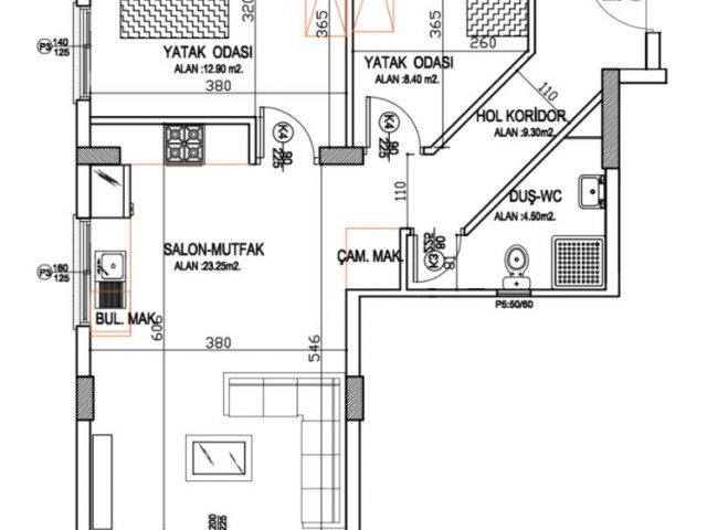 ISKELE SAZLIKOY'DE 450 DAIRELIK VIZELENMIS APARTMAN PROJESI SATILIKTIR