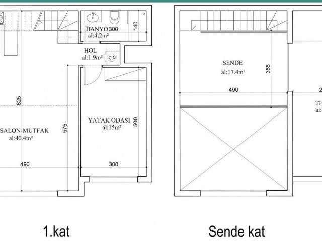 Royal.Tutar Özel Fırsat: Yeni Boğaziçi Gazimağusa ve İskele Civarında Taksitli Satılık Loft 1+2 Daire