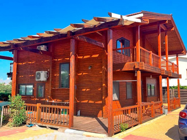 One Of A Kind In Northern Cyprus This Unique Eco Villa Custom Built With Imported Siberian Pine, Birch and Larch Will Make Someone The Ideal Home For Those Wishing To Connect With Nature.