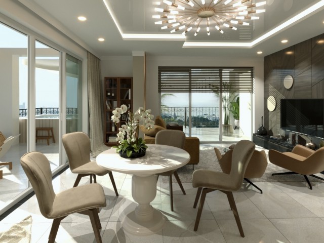 1+1, 2+1 AND 3+1 LUXURIOUS FLATS FOR SALE IN KYRENIA CENTER!! EASE OF PAYMENT!!