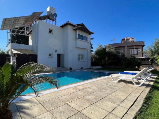 VILLA WITH POOL FOR SALE IN KYRENIA ALSANCAK WITH AN OPPORTUNITY AT HALF A DONE LAND!!