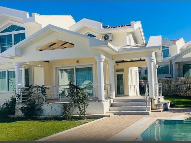MODERN DESIGN 3+1 VILLA WITH SEA VIEW AND PRIVATE POOL FOR SALE IN GIRNE ALSANCAK
