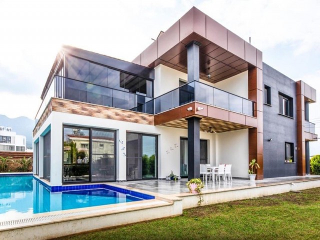 4+1 ULTRA LUXURY VILLA WITH MODERN ARCHITECTURE WITH PRIVATE POOL FOR SALE IN EDREMIT, KIRNE