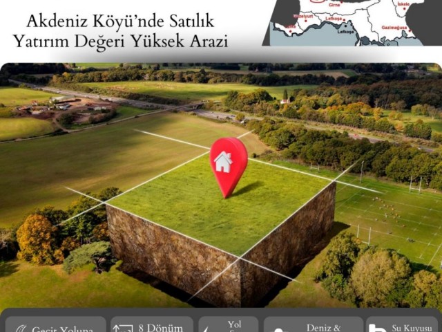 TURKISH LAND FOR SALE İN AKDENİZ VİLLAGE OF KYRENİA