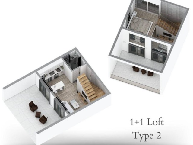 1+0,1+1,1+1 LOFT AND 2+1 FLATS FROM THE PROJECT FOR SALE İN YENİ ERENKÖY, WHİCH İS A PERFECT LOCATİON OPPOSİTE KARPAZ GATE MARİNA....