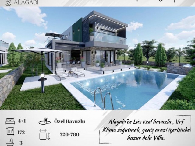 NEAR COMPLETİON ULTRA LUXUARY VİLLAS FOR SALE İN ALAGADİ KYRENİA 