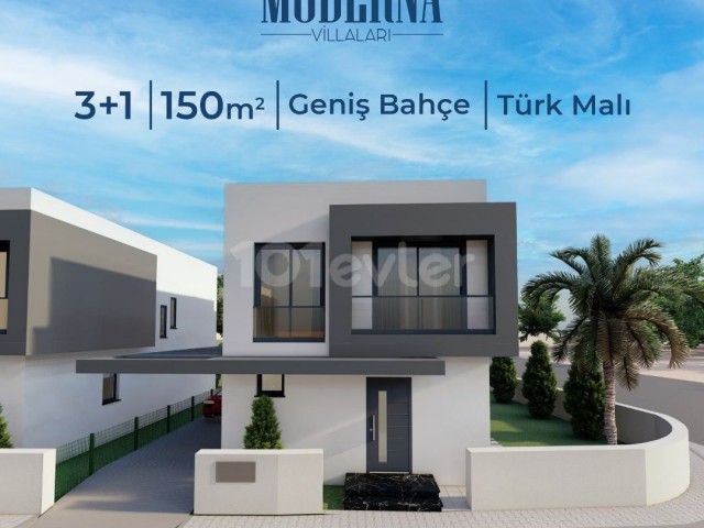 Gonyeli Moderna Villas with 3 Bedrooms 130m2 and 150m2 starting from 150,000 GBP