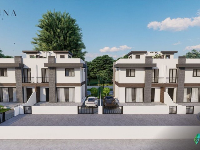 3+1 Duplex-Doppelvilla-Projekt in Yeniboğaziçi, Famagusta