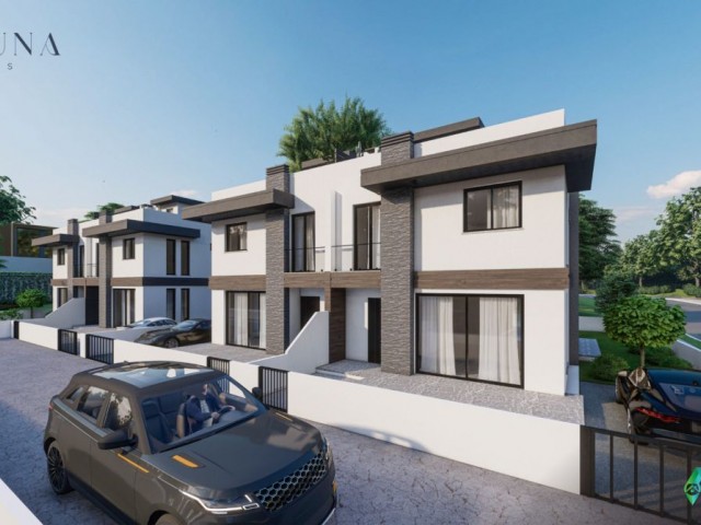 3+1  4 spacious duplex twin villas in Famagusta Yeniboğaziçi