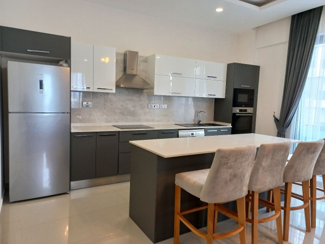 Luxury 3+1 flat for rent in a complex with pool in the center of Kyrenia