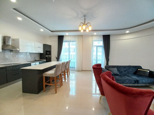 Luxury 3+1 flat for rent in a complex with pool in the center of Kyrenia
