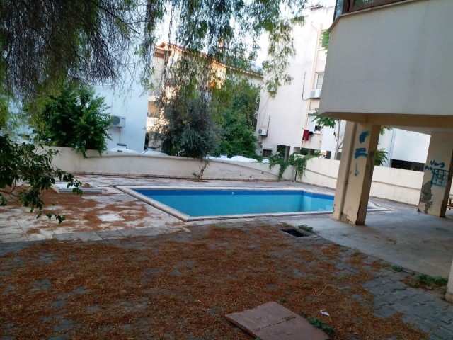 3+1 FURNISHED BBQ + 30m2 STORAGE FLAT WITH FIREPLACE IN THE CENTER OF KYRENIA WITH POOL