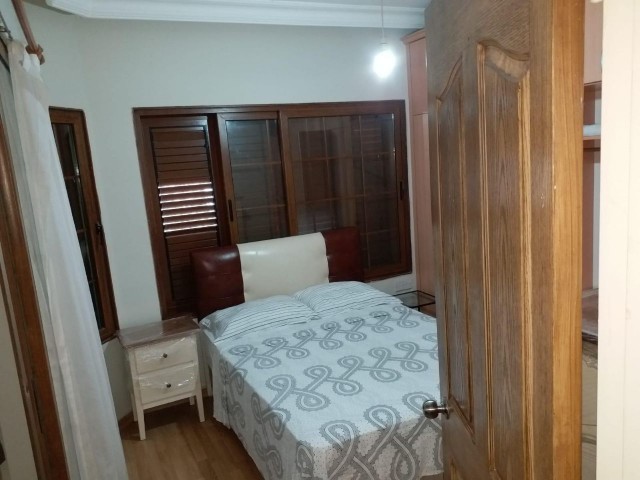 3+1 FURNISHED BBQ + 30m2 STORAGE FLAT WITH FIREPLACE IN THE CENTER OF KYRENIA WITH POOL