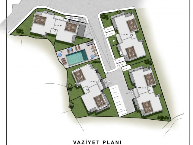 PERFEKT GEBAUTE 3+1 WOHNUNGEN IN GIRNE ÇATALKÖY MIT PREISEN AB 210.000 Pfund