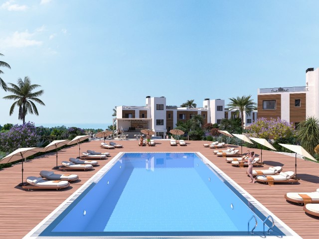 2+1 flats for sale in Karaağaç, one of the most beautiful places in Kyrenia