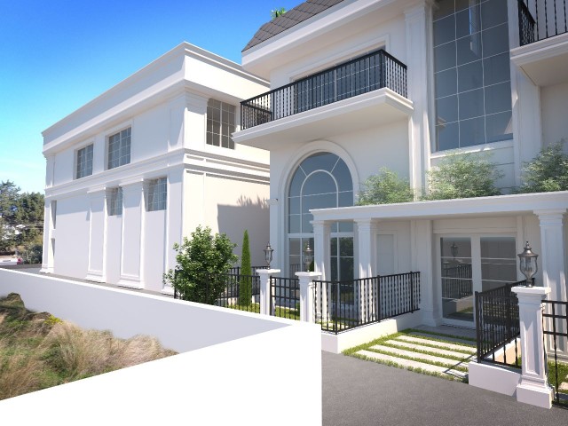 آپارتمان 2+1 با باغ برای فروش در منطقه GIRNE KARAOĞLANOĞLU