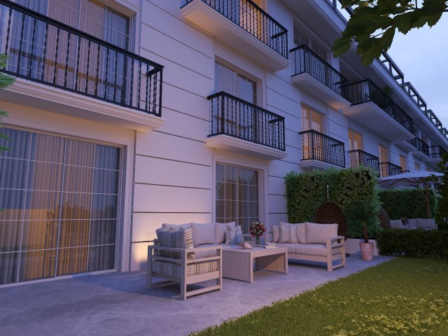 2+1 FLATS WITH GARDEN FOR SALE IN GIRNE KARAOĞLANOĞLU AREA