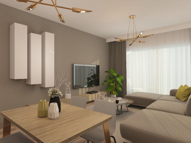 آپارتمان 2+1 برای فروش در منطقه گیرنه آلسانچک