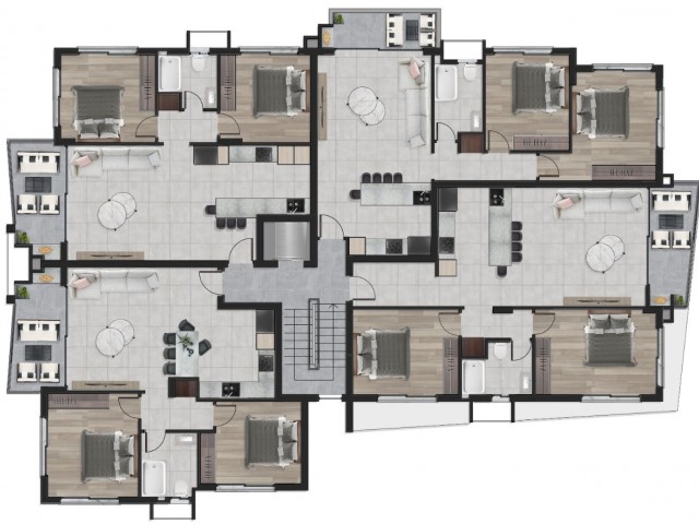 2+1 WOHNUNG ZUM VERKAUF IM LONG BEACH-BEREICH VON İSKELE