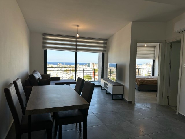 LUXUSMÖBLIERTE 1+1-WOHNUNG ZU VERMIETEN IM KYRENIA-ZENTRUM MIT ATEMBERAUBENDEM MEERBLICK