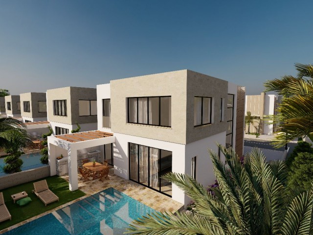 LUXURY 3+1 DUPLEX VILLA WITH PRIVATE AND PUBLIC SWIMMING POOL, GYM, AND CHILDREN'S PLAYGROUND AREA