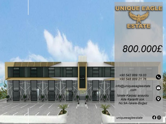 TOTAL OF 8 SHOPS - 8 OFFICE PROJECTIZED LAND ON FAMAGUSTA-ISKELE MAIN ROAD £800.000