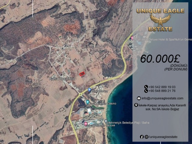 5.017 SQUARE METER FOR SALE LAND IN BAFRA £60.000 PER DONUM