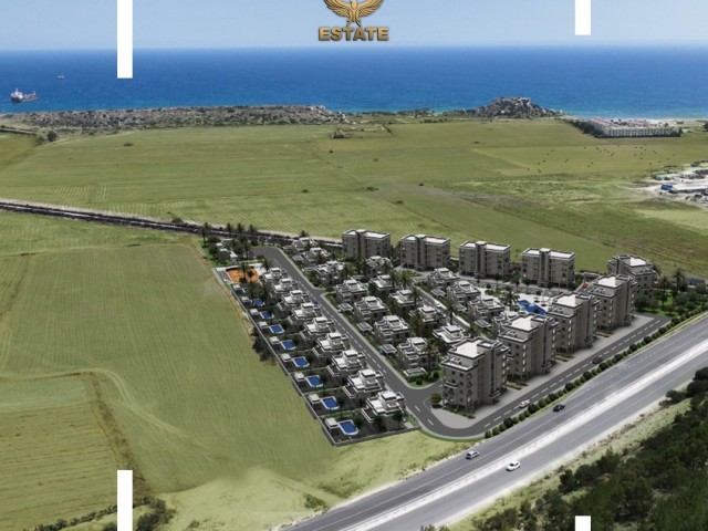 FOR SALE VILLAS AND APARTMENTS IN AN UPCOMING LA PALAZZO SITE PROJECT IN THE BOĞAZ REGION PRICING COMMENCES AT 220.000£