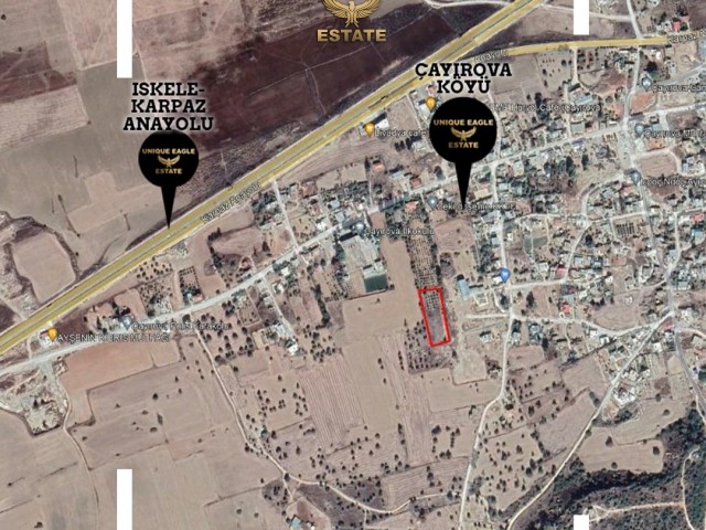 FOR SALE 3,332 SQUARE METERS OF ZONED FOR CONSTRUCTION LAND IN ÇAYIROVA £52,000 PER DONUM