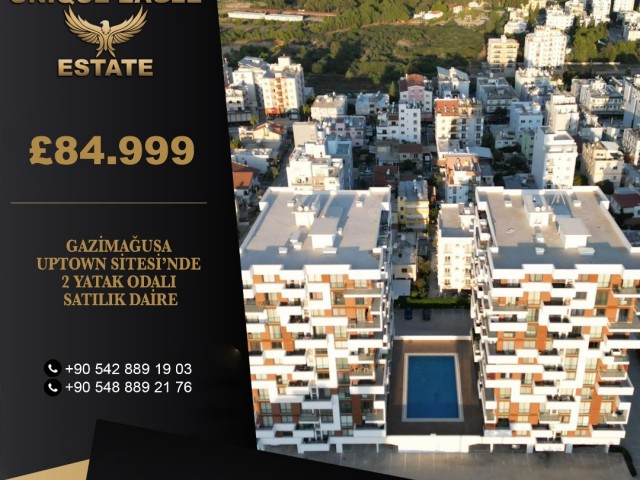 GAZİMAĞUSA UPTOWN SİTESİ’NDE SATILIK 2 YATAK ODALI DAİRE