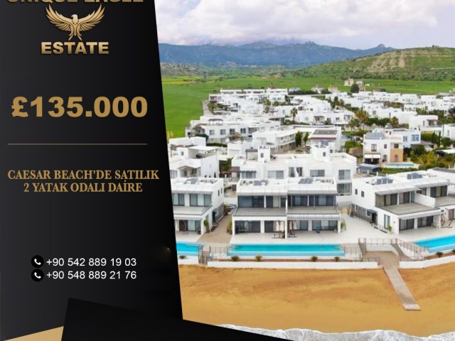 CAESAR BEACH'DE SATILIK 2 YATAK ODALI DAİRE 