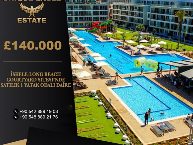 İSKELE-LONG BEACH COURTYARD SİTESİ’NDE SATILIK 1 YATAK ODALI DAİRE 